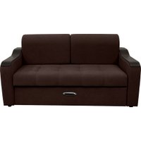 Диван Сириус Лидер-3 НПБ 185x110 (Eva 04 велюр темно-коричневый)
