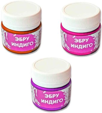 Набор для рисования Unid Эбру Индиго EUMIX3 (оранжевый/розовый/фиолетовый)