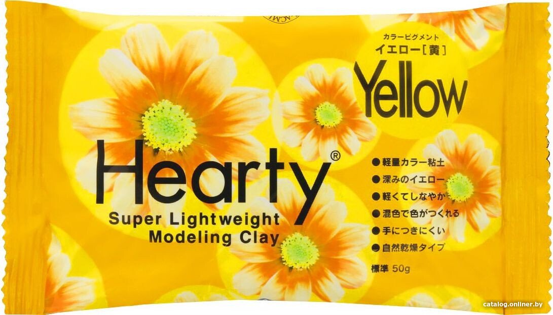 Полимерная глина Padico Co Пластика Hearty 50 г yellow 303119