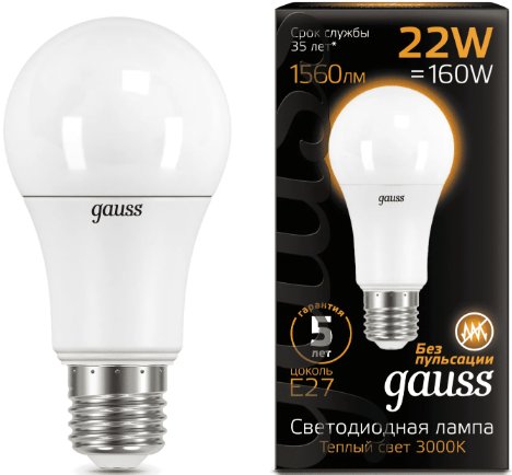 

Светодиодная лампочка Gauss 102502122