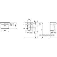 Умывальник Laufen PRO S 815961 45x34