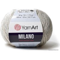 Пряжа для вязания Yarnart Milano 866 50 г 130 м (светлый серый)