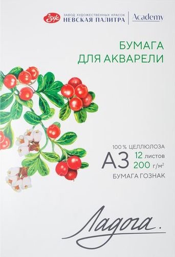 

Бумага для рисования Невская палитра Ладога А3 252781935 (12 л)