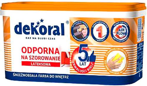 

Краска Dekoral Akrylit W Plus Матовый 1 л (белый)