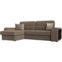 Угловой диван Лига диванов Брюссель левый 110660L (рогожка корфу 03)