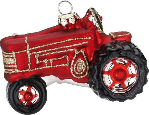 

Елочная игрушка Inge's Christmas Figural Glass Ornaments Трактор 64423H600