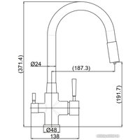 Смеситель Maxonor Pure Life PL4461-9/3