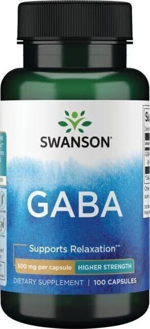 Аминокислота Swanson GABA 500 мг (100 капсул)
