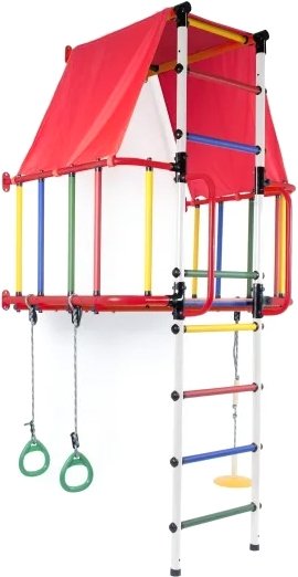 

Детский спортивный комплекс Формула здоровья Индиго-L Плюс (красный/белый/радуга)