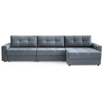 Угловой диван Mio Tesoro Манчестер 292 1.5ек-1.5ек-1.5пф (968 серый) в Бресте