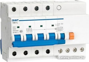 Дифференциальный автомат Chint NB1L 6kA 4P C20A 30mA AC х-ка C 6М 198119