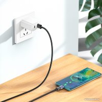 Кабель Hoco U122 USB Type-A - USB Type-C (1.2 м, черный)