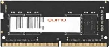 

Оперативная память QUMO 8GB DDR4 SODIMM PC4-21300 QUM4S-8G2666P19