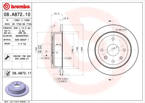 

Brembo 08A87210