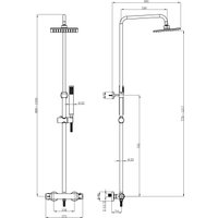Душевая система  Lauter Dew 21SH20404-4