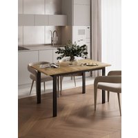 Кухонный стол Senira Велес ЛДСП 25 мм 100x60 (дуб нокс/опора черная)