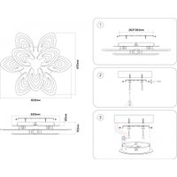 Припотолочная люстра Ambrella light FA4547/3+3 WH