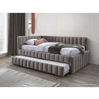 Кровать с выдвижным спальным местом Signal Alfie Velvet Bluvel 40 120x200 (темно-бежевый)