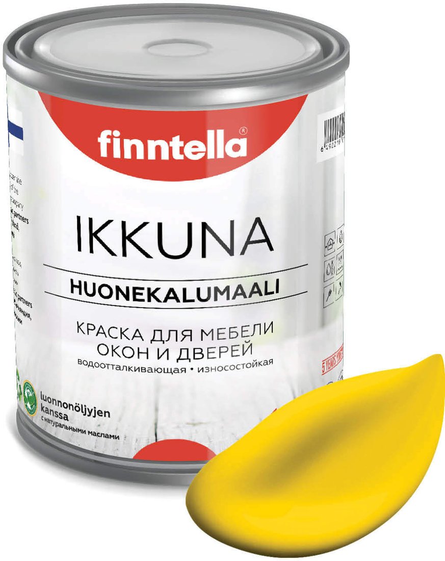 

Краска Finntella Ikkuna Keltainen F-34-1-1-FL129 0.9 л (желтый)