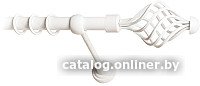 

Карниз для штор Lm Decor Вираж 098 1р гладкий 25мм (белый глянец, 1.8м)