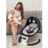Шезлонг Amarobaby Teddy Swing AB24-22TED/09 (черный)