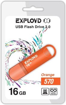 

USB Flash Exployd 570 16GB (оранжевый) [EX-16GB-570-Orange]