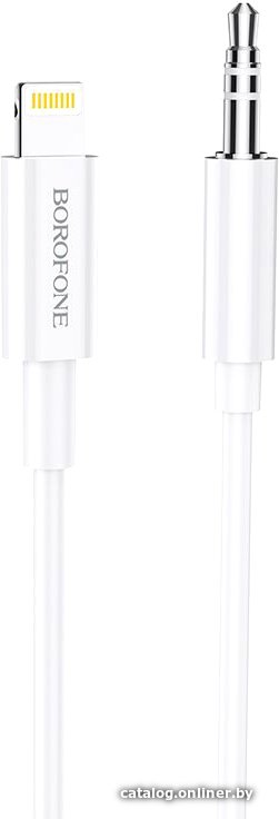 Кабель Borofone BL9 Lightning - 3.5 Jack (1 м, белый)