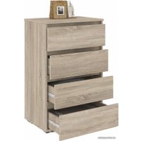 Комод Кортекс-мебель Бари 60 4ш (дуб сонома/дуб сонома/дуб сонома)
