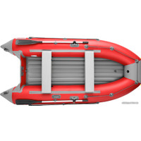 Моторно-гребная лодка Roger Boat Trofey 3100 (без киля, красный/серый)
