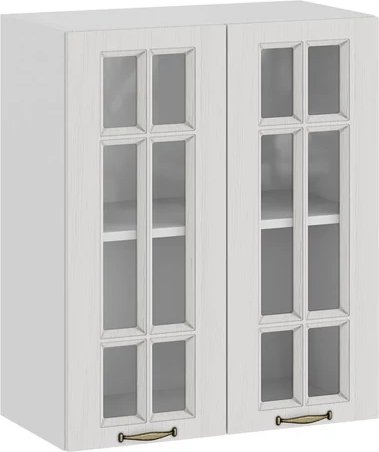 

Шкаф навесной Трия Лина 1ВВ6С с двумя дверьми (белый/белый)