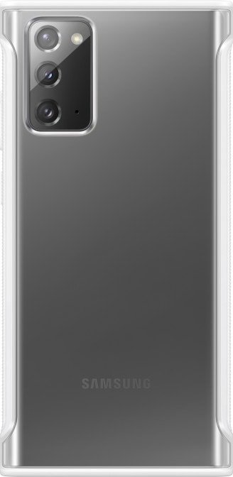 

Чехол для телефона Samsung Protective Cover для Note 20 (прозрачный/белый)