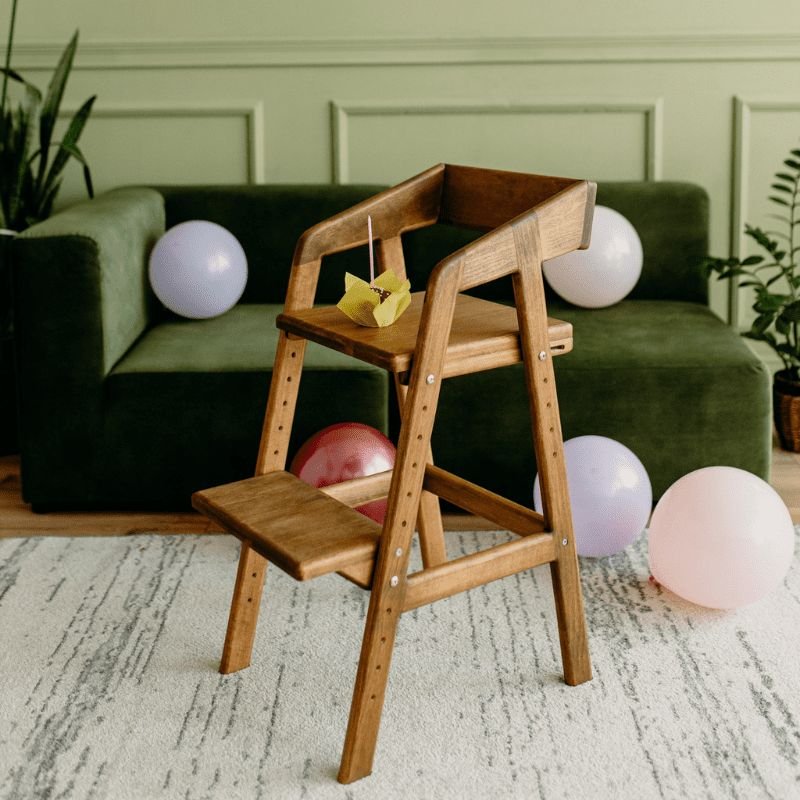 

Растущий стул Мебель из мастерской Массив ольхи (темный орех)