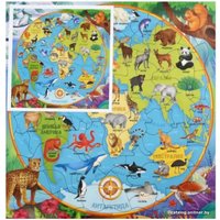 Пазл ГеоДом Карта мира. Животные 4660136222422 (80 эл)