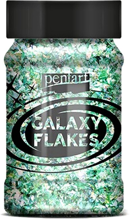 

Хлопья декоративные Pentart Galaxy Flakes 15 г (зеленый Сатурн)