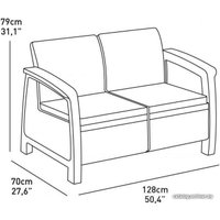 Набор садовой мебели Keter Corfu Set 227640 (капучино)