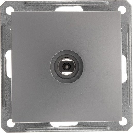 Розетка телевизионная Systeme Electric W59 RTS-151-5-86 (матовый хром)