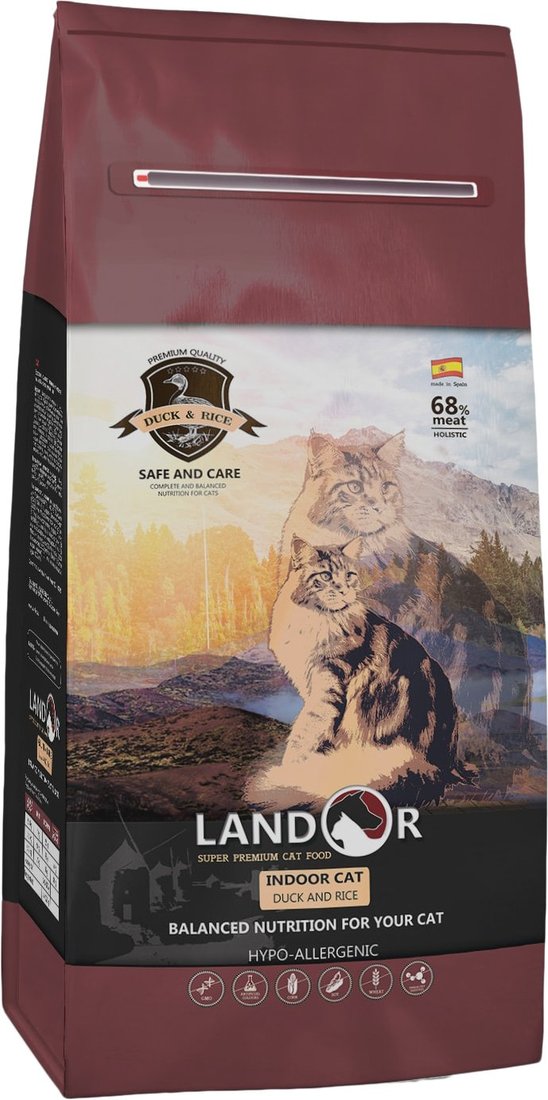 

Сухой корм для кошек Landor Adult Indoor Cat Duck with Rice 400 г