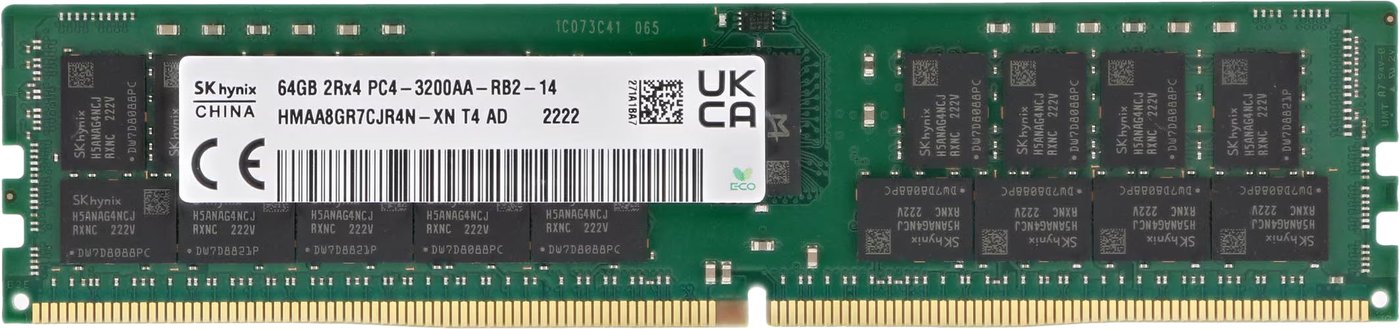 

Оперативная память Hynix 64ГБ DDR4 3200 МГц HMAA8GR7CJR4N-XN