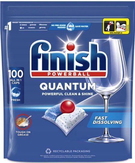 Капсулы для посудомоечной машины Finish Powerball Quantum 5999109581501 (100 шт)