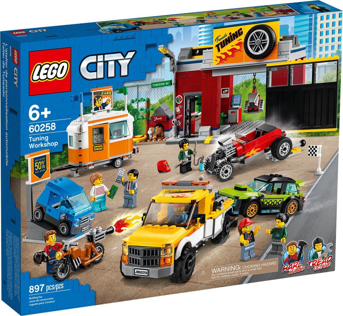 

Конструктор LEGO City 60258 Тюнинг-мастерская