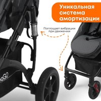 Универсальная коляска Bubago Zoom (3 в 1, темно-серый)