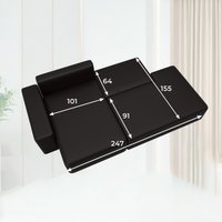 Угловой диван Лига диванов Лига-079 левый 129817L (экокожа Grifon 12 коричневый)