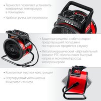 Электрическая тепловая пушка Зубр Мастер ТПК-2Р