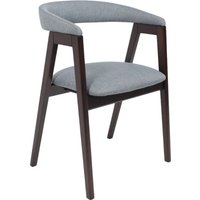 Стул с подлокотниками Оримэкс Лондон (серая рогожка Kiton 06/темный бук)