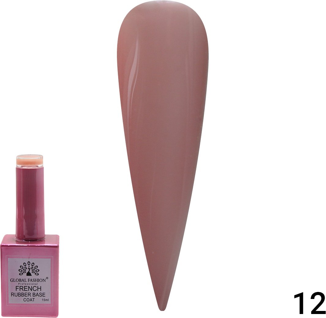 

Основа Global Fashion Rubber Base Coat French (тон 12) 15 мл