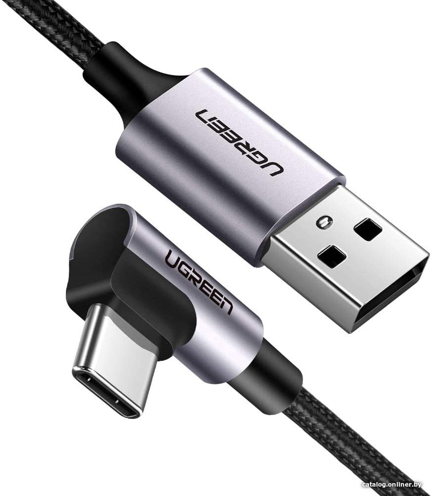 Кабель Ugreen US284 70255 USB Type-A - USB Type-C (3 м, черный)