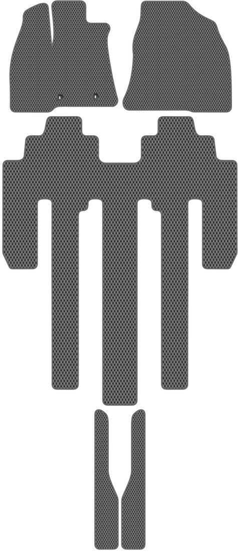 

Комплект ковриков для авто Alicosta Honda Odyssey V (минивэн / RC1,RC2,RC4) 2020 - Н.В. (серый, ромб)