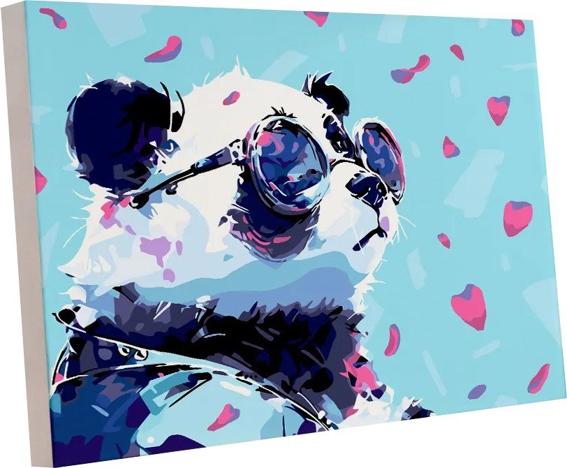 

Картина по номерам PaintLine Панда в очках PL-00369