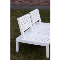 Набор садовой мебели Ipae Progarden MOL05CCB (белый)