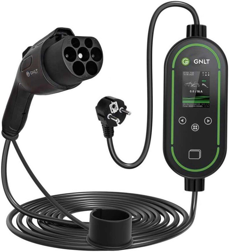 

Зарядная станция GNLT EVE03 GB/T 6–16A (3.5квт Wi-Fi)